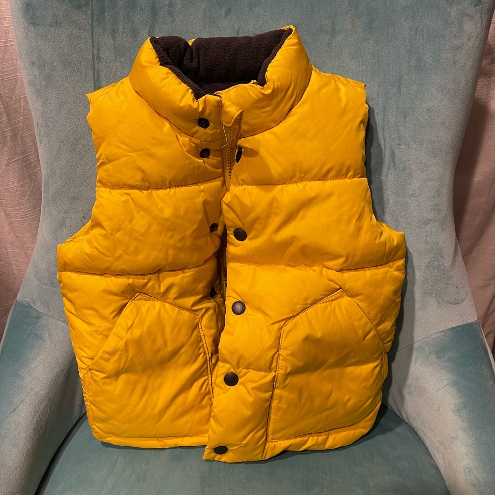 Boys yellow puffer vest